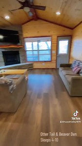 The Otter Tail and Beaver Den accommodate 4-10 people. They consist of 2 bedrooms, 1 bedroom with one queen bed and another with two queen beds, as well as a queen size sleeper sofa. These units come fully equipped with a full kitchen, full bath, central air and heat, satellite TV, and a fireplace. As well as a covered back deck overlooking the Dry Creek. These units also come complete with linens, towels, and cooking untensils. #lodging #camping #floating #kayaking #canoeing #rafting #huzzah #h