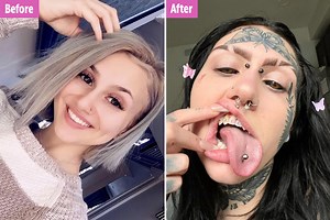 Woman branded a ‘demon’ after getting her eyeballs tattooed black