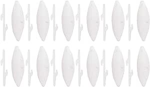 TEHAUX 12 pcs Bird Cuttlebone for Parakeets, Natural Cuddle Bone with Metal Holder, Chewing Cuttlefish Bone for Sharp Beaks, Natural Birds Suitable for Parrot Cockatiels Budgie Conures