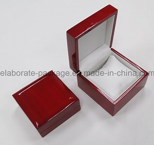 Luxury Mahogany Single Wooden Watch Pack Box Timber Packaging Box