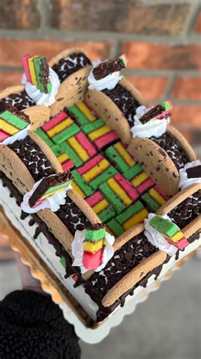 5.3K views · 18 reactions | Italian Rainbow Cookie Ice Cream Cake . . . . . #coneywaffle #wafflesandicecream #monmouth #icecreamaddict #foodography #foodlover #delicious #forkyea #cheatdayagain #foodisart #tryitordiet #phoneeatsfirst #lickyourphone #eaternyc #newforktimes #insiderfoodie #eatingnyc #eatfamous #yougottaeatthis #foodbeast #dailyfood #dailyfoodfeed #food52 #52cakes | Coney Waffle | Facebook