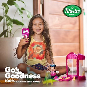 My toys and I are going on a super-duper adventure, and we have the Squish Summer Berries to make it even more fun! 🍓 Every sip is like a happy dance in my tummy! 🥤👧 🎉🧸​ .​ .​ .​ #Rhodes #Mauritius #GoWithGoodness #Squish #SummerBerries #summertime #fruitsalad | Rhodes Mauritius