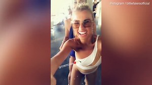 Ferne McCann shows off her endless legs in a chic mini dress