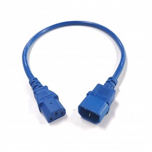 [Hot Item] Blue Color IEC C14 to C13 Main Cable AC Power Cord Supplies for Computer