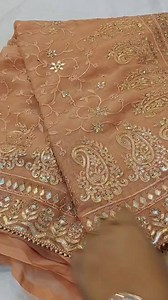 2.3K views · 123 reactions | Beautiful  Designer saree糧 Embroidery with stone work | DREAM HOME COLLECTION | Facebook