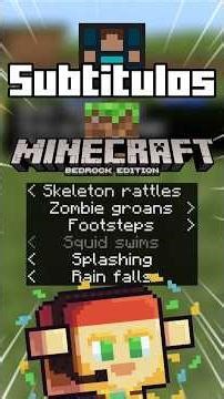 Java subtitles have arrived in Minecraft Bedrock!! 🔊🚨 #minecraft #minecraftbedrock
