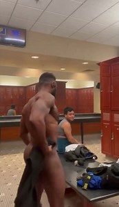 Black men flashing/showing off in locker rooms #2