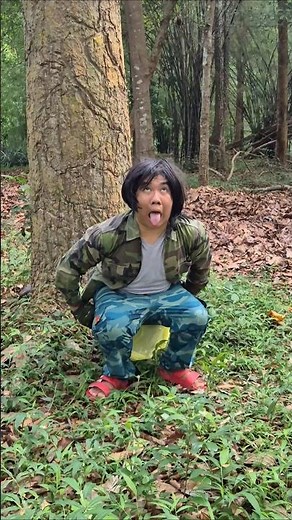 How to Poop in forest | Survival skill in forest