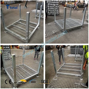 [Hot Item] Multifunctional Scaffolding Cage for Accessories Steel Mesh Pallet/Metal Cage Rack