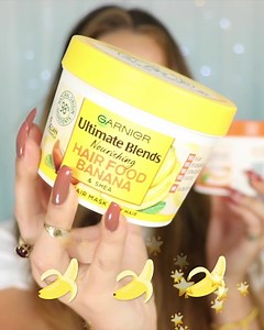 Hangry Hair? Dig into NEW 🍌 Banana Hair Food 🍌 with @ccclarkebeauty Our Ultimate Blends 3-in-1 Hair Food range can be used as... ☑️ Conditioner: to instantly nourish & detangle hair without weigh down. ☑️ Mask: on wet hair, leave for 3 mins and rinse out to leave hair feeling intensely nourished ☑️ Leave In: apply on wet or dry hair, to leave hair soft & shiny #HairFood available at @BootsUK, grab it QUICK while you can! #Hangry #Banana | Garnier
