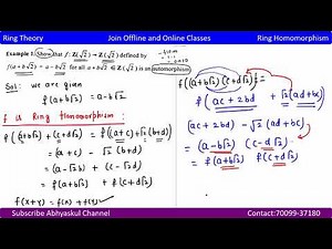 Lec 02 Ring Homomorphism