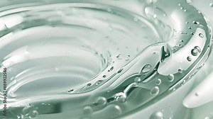 A detailed shot of a translucent inflatable inner tube revealing its smooth and glossy surface with subtle ripples and bubbles. Stock Video