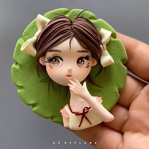 3.8M views · 47K reactions | Dreamy Girl Clay Fridge Magnet #art | DEEPFLAME | Facebook