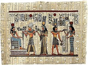 Hieroglyphs Papyrus – Pharaonic Papyrus Painting – Authentic Egyptian Art – Handmade Decor – Unframed – Frameable – 13x9 inches