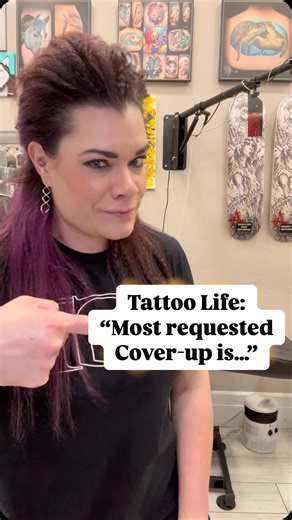 Ink Goddess Tattoos By Haylo on Instagram: "Tattoo Life: “what is your most requested tattoo cover-up?”… • I’m often asked what do I cover-up the most? • When I started tattooing, it was ex’s names, then tribal… then those cliché infinity symbols… in my 18 years of tattooing it’s always the “trendy” tattoos of today that are the tattoo cover-ups of tomorrow. • This is why I require all of my new clients to do a sit down confrontation. Regardless, if it’s urgent skin, or a fallback cover-up, I al