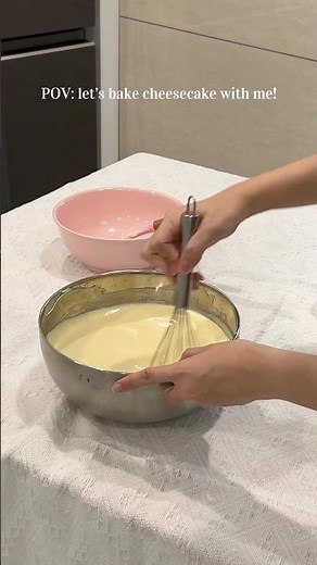 Lets bake cupcake sized Basque Burnt Cheesecake with me! 🧀 #baking #basqueburntcheesecake