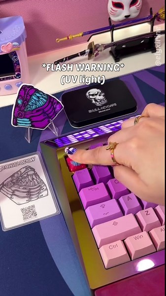 Raiden Shogun Themed Battlestation Setup