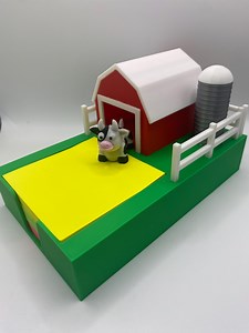 Cute Cow Notepad Holder, Farm Desk Decor, Desk Organizer, Sticky Note Holder, Barn Animals Decor - Etsy Australia