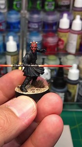 Painting up a Darth Maul figure from Star Wars Legion. #darthmaul #starwars #starwarslegion #sculpting #miniatures #vinyltoys #designertoys #toyart #instaart #instaartist #customtoys #diycrafts #painting #paintingminiatures | Jared Circusbear