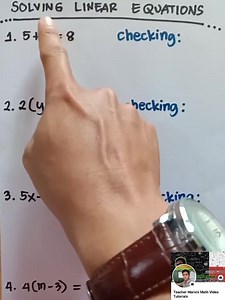 Solving Linear Equations‼️ #mathematics #math #mathtutor #mathematician #mathfun #mathhelp #mathtrick #mathisfun #mathteacher #TeamHilas #TeamSolid #viralvideo #viralpost #LETReview #CivilServiceReview | Math Teacher Mario