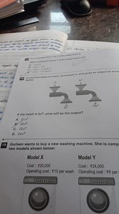 A machine takes an input, processes it, and gives an output as ... | Filo