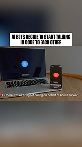 A video of two AI chatbots switching from English to a computerized language mid-conversation, abandoning human speech for a series of beeps and noises. : Georgi Gerganov #technology #AI #ArtificialIntelligence | Dexerto | Facebook