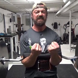 300 lb Zercher Carry using an EZ Curl bar. The bar isn't wide enough to set on the rails normally, so I have just the ends in the rails at the beginning and end. I find the EZ bar to be great for Zerchers because of the bend positioning. It really keeps the bar from rolling forward, allowing you to really focus on the load. If you have squat stands or a rack with rails that extend outside the rack, it's easier. I had to maneuver out of and back into the rack. I recommend using a belt for these w