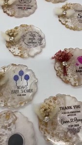 20 Pcs Personalized Tealight Candle Holders, Personalized Party Favors in Bulk, Baby Shower, Birthday Party, Quinceanera, Return Gifts, Thank You Cards