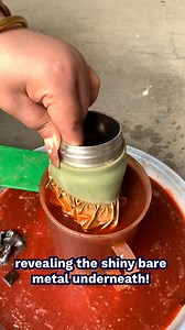 17K views · 11 reactions | Chemical Dip Removes Bottle Coating Instantly | Decoist | Facebook