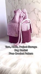 24K views · 241 reactions | Have you made my popular crochet bucket bag yet?! 殺 FREE pattern here: https://www.nickishomemadecrafts.com/crochet-yarn-storage-bucket-pattern/ . . . . . . #crochetbag #crochetideas #crochetinspo #crochetcrazy | Crochet Patterns & Tutorials by Nicki's Homemade Crafts | Facebook