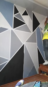 26 reactions · 18 comments | New pattern masking tape geometric wall design kapinta | Wong Odi Vlog | Facebook