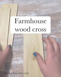 Farmhouse wood cross | Burlap Kitchen