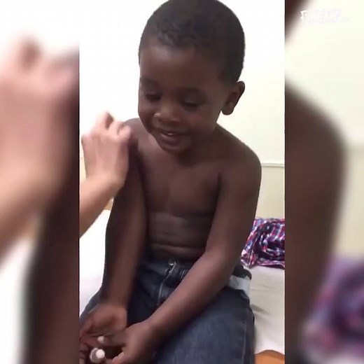 This brave little lad got his first injections, and his parents filmed it for the whole world to see... | LADbible