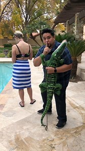 Alligator prank! A man pranked his wife by tying a fake alligator to her back. This original video was produced by Rick Lax and Alex Z | Silly Skits & Sentimental Scenes