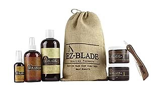 EZ BLADE Mens Shaving kit With Straight Razor