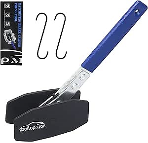 Brake Caliper Compression Tool 360° Brake Caliper Press Tool Ratcheting Brake Caliper Piston Spreader Tool With Double Caliper Hangers Brake Piston Compressor Tool By GallopMax，Blue