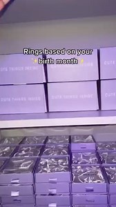 Rings based on your birth month 💍 #jewelry #aesthetic #zodiac | Cherry-Berry