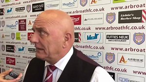 Manager's Post Match Thoughts - Video Arbroath manager Dick Campbell shared his thoughts directly after the full time whistle yesterday as he spoke to the media in the tunnel at Gayfield in front of our new interview board. Dick was delighted with the performance and from his players C'mon the Lichties! | Arbroath Football Club - Official
