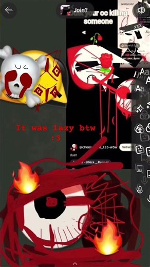 …he eats people btw you can’t see but he ate part of him :3