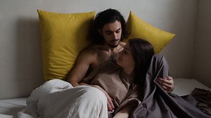 Couple in love in bed | Free Stock Video Footage