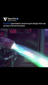 10K views · 27K reactions | NΞURON generated a manufacturable rocket engine design using engineering constraints alone. The aerospike was 3D-printed as a single copper piece, cooled with liquid oxygen and kerosene, and successfully hot-fire tested. Developed by Leap71, this is a new way of building engines. Follow @spaceeves #RocketEngineering #Aerospace #SpaceTech #SpaceEves | SpaceEve | Facebook