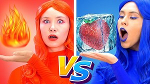 HOT vs COLD CHALLENGE | Fire VS Ice Funny Challenge! Funny Awkward Moments and Pranks By Kaboom Zoom | Zoom Zoom