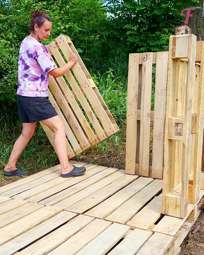 1M views · 10K reactions | Woman builds a cool wooden playhouse for her daughters. | Fabiosa Belle | Facebook