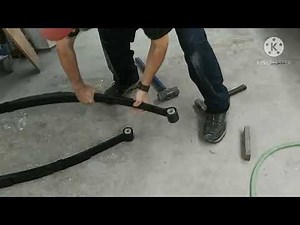 Installing leaf spring bushings