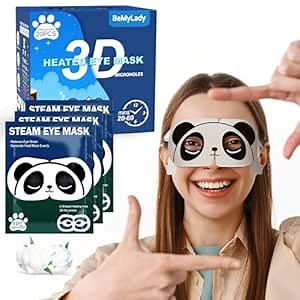 Steam Eye Mask for Dry Eyes, 20 Packs Warm Eye Mask, Disposable SPA Heated Eye Masks Sleep Mask for Dark Circles & Puffiness, Soothing Headaches, Reduce Eye Fatigue, Christmas Gift, Unscented