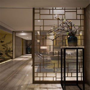 [Hot Item] Panel de partición interior de pantalla metálica decorativa con acabado de línea de cabello y color de revestimiento