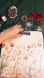 Mini Binder Organizer for 5.5" x 8.5" Paper ，1 Inch 3 Ring Binder with Clipboard, 5-Tabs Pockets Dividers, Plastic Folder, 18 Divider Stikers, Pen Loop (Weed, Half Letter Size)