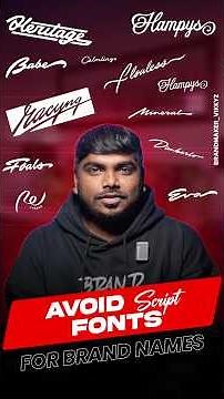 🚫 Avoid script fonts in logos ✍️🔠