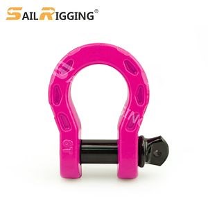 [Hot Item] Strapping Tow Shackle Offroad Recovery 4X4 Trailer Tow Shackle D Ring Shacles Forged for Tow Strap Winch Offroad SUV Jeep