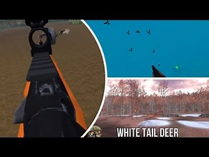 Gaim VR. Latest hunting scenarios. White tail deer, pigeons and boar in cornfield.